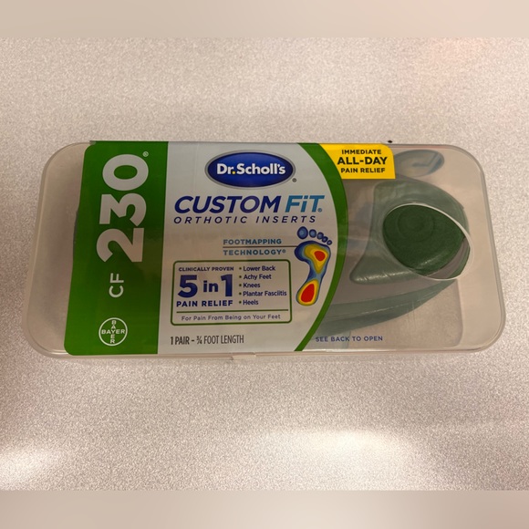 NWT Dr Scholl's Custom Fit Orthotic Inserts CF 230 - Picture 1 of 5